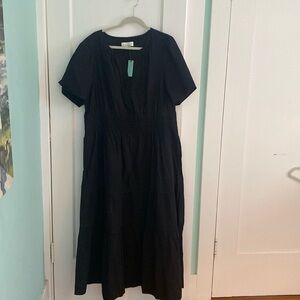 Anthropologie Somerest Maxi in black NWT size 2xl